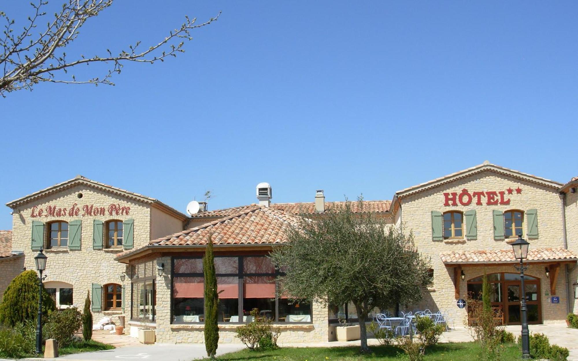 Logis Hotel Restaurant Le Mas De Mon Pere Saint-Jean-le-Centenier Eksteriør bilde