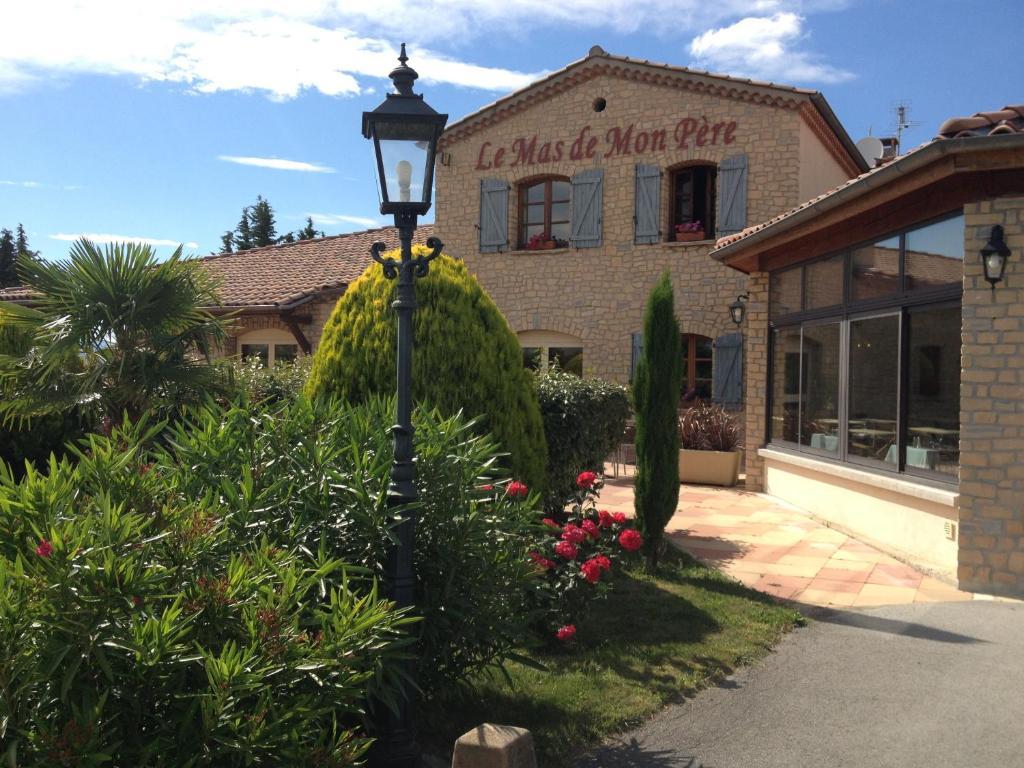 Logis Hotel Restaurant Le Mas De Mon Pere Saint-Jean-le-Centenier Eksteriør bilde