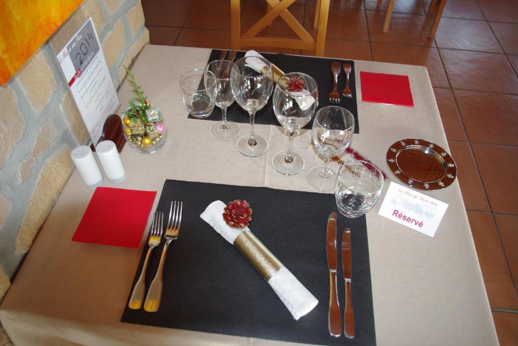 Logis Hotel Restaurant Le Mas De Mon Pere Saint-Jean-le-Centenier Eksteriør bilde